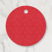 Cookies & Kakao Heiße Schokolade Rote Tasse Geburt Geschenkanhänger (Rückseite)