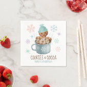Cookies & Kakao Lebkuchen Junge Winter Geburtstag Serviette (Beispiel)