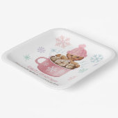 Cookies & Kakao Lebkuchen Mädchen Winter Geburtsta Pappteller (Gewinkelt)