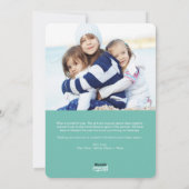 Cookies, Kakao und Weihnachtskarte Feiertagskarte (Rückseite)