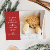 Cookies Kakaohalterung Haustiere Feiertagskarte