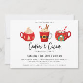 Cookies & Kakaoweihnachtsgebäck - Party Einladung (Vorderseite)