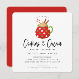 Cookies & Kakaoweihnachtsgebäck - Party Einladung