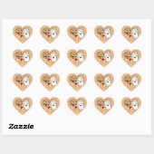 Cookies Liebe Milk Friends Cartoon Heart Sticker (Blatt)