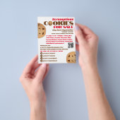 Cookies-Logo, Werbemittel für den Verkauf von Cook Flyer (Gruppe)