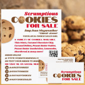 Cookies-Logo, Werbemittel für den Verkauf von Cook Flyer