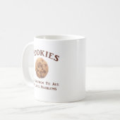 Cookies lösen Probleme Kaffeetasse (Vorderseite Links)