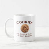 Cookies lösen Probleme Kaffeetasse (Links)