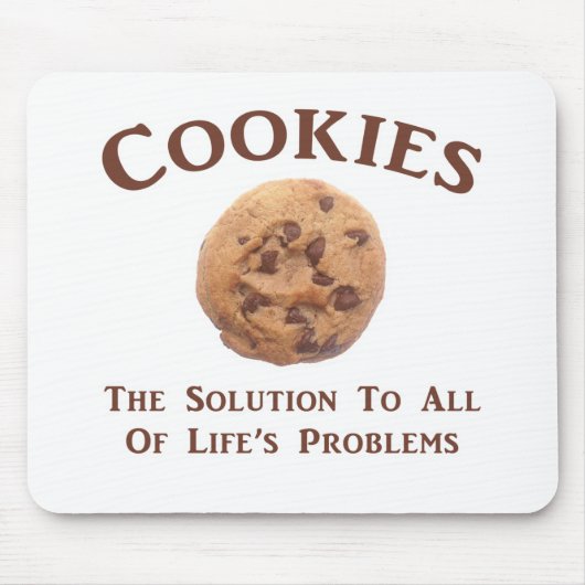 Cookies lösen Probleme Mousepad (Vorne)