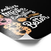 Cookies machen alles besser Weihnachten Fotodruck (Ecke)