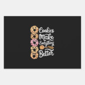 Cookies machen alles besser Weihnachten Geschenkpapier Set (Vorderseite)