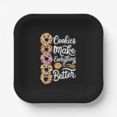 Cookies machen alles besser Weihnachten Pappteller (Vorderseite)