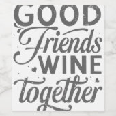 Cookies machen alles besser zum Nachtisch Lover Ba Weinetikett (Einzelnes Label)