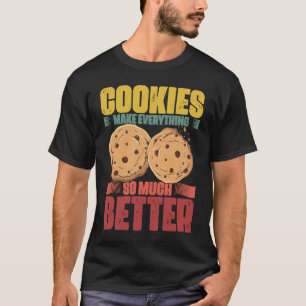Cookies machen alles Cookie Eater Retro Cookie T-Shirt