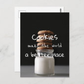 Cookies machen die Welt zu einem besseren Ort / Fo Postkarte (Vorne/Hinten)