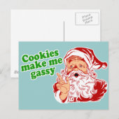 Cookies machen mich gassy postkarte (Vorne/Hinten)