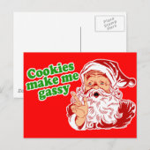 Cookies machen mich gassy postkarte (Vorne/Hinten)