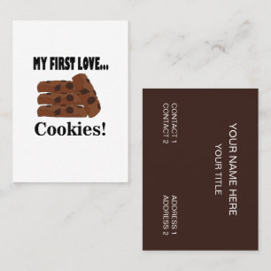 Cookies Meine erste Liebe Biscuit Visitenkarte
