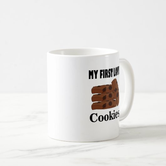 Cookies Meine erste Liebe Cookies Biscuit Party Kaffeetasse (VorderseiteRechts)