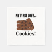 Cookies Meine erste Liebe Cookies Biscuit Party Serviette (Vorderseite)