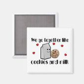 Cookies & Milchprodukte-Liebe Magnet (Vorderseite/Rückseite)