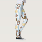 Cookies & Milk Blue Striping Muster Leggings (Rechts)