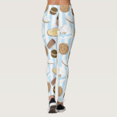 Cookies & Milk Blue Striping Muster Leggings (Rückseite)