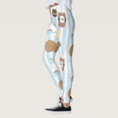 Cookies & Milk Blue Striping Muster Leggings (Links)