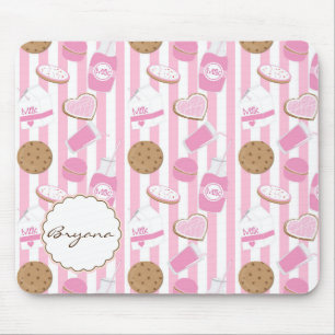 Cookies & Milk Pink Bakery süße Computermauspad Mousepad