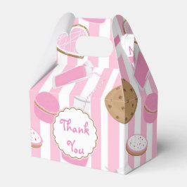 Cookies & Milk Pink Geburtstagsparty Gunst Box Geschenkschachtel