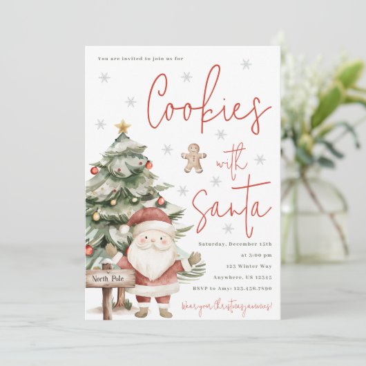 Cookies mit der Einladung (Stehend Vorderseite)