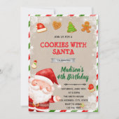 Cookies mit der Santa Party Einladung (Vorderseite)