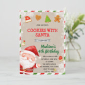 Cookies mit der Santa Party Einladung (Stehend Vorderseite)