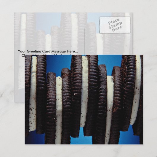 Cookies Postkarte (Vorne/Hinten)