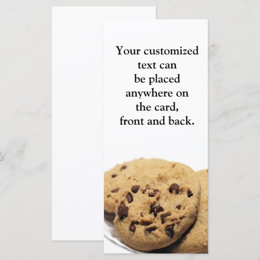 Cookies Rackkarte (Vorne/Hinten)