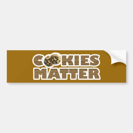 Cookies sind wichtig autoaufkleber (Vorne)
