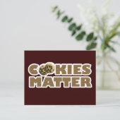 Cookies sind wichtig postkarte (Stehend Vorderseite)