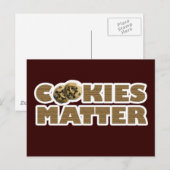 Cookies sind wichtig postkarte (Vorne/Hinten)