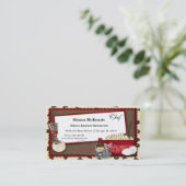 Cookies Snacks Visitenkarte (Stehend Vorderseite)