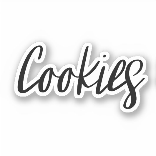 Cookies Speicheraufkleber Aufkleber (Vorderseite)