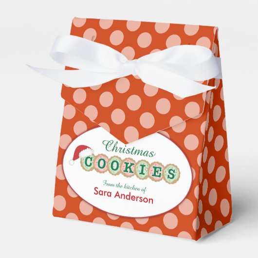 Cookies & Sprinkles Personalisiertes Weihnachtskoc Geschenkschachtel (Vorderseite)