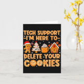 Cookies Support Tech I'm Delete Here Karte (Gelbe Blume)