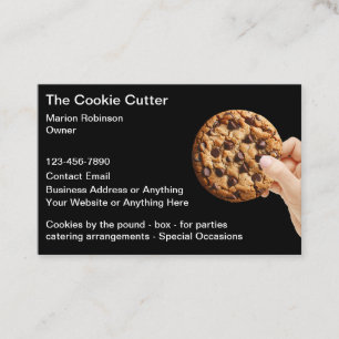 Cookies Theme Business Cards Visitenkarte