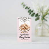 Cookies Trendy QR-Code und Website Visitenkarte (Stehend Vorderseite)