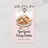 Cookies Trendy QR-Code und Website Visitenkarte (Vorderseite)