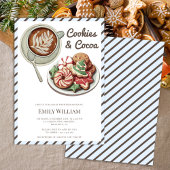 Cookies und Cocoa Cosy Pastel Blue Baby Dusche Einladung