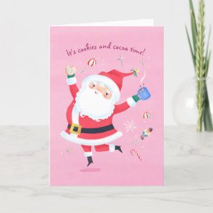 Cookies und Cocoa Time Niedlich Weihnachtskarte Feiertagskarte