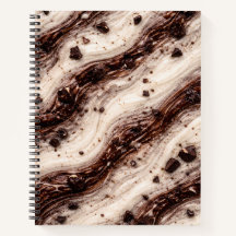 Cookies und Cream Milkshake Marmor-Textur-Design