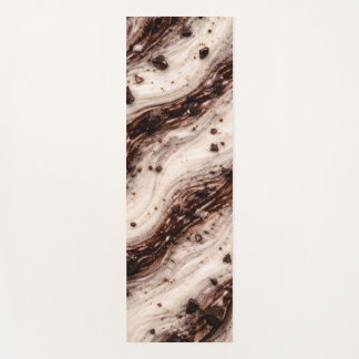 Cookies und Cream Milkshake Marmor-Textur-Design Yogamatte