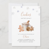 Cookies und Hot-Kakao-Kindergeburtstag Einladung (Vorderseite)